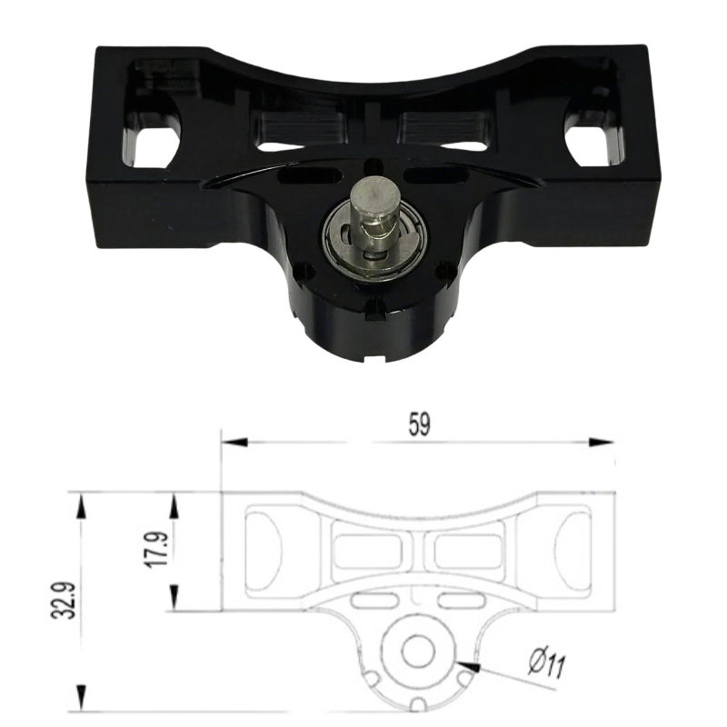 Rc Hobby Shops - RC Mobil Truk Logam Cross Member