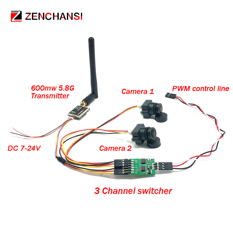 5.8G 48CH 4.3 Inci Monitor FPV - Rc Plane Hobby Zone ulasan dan harga