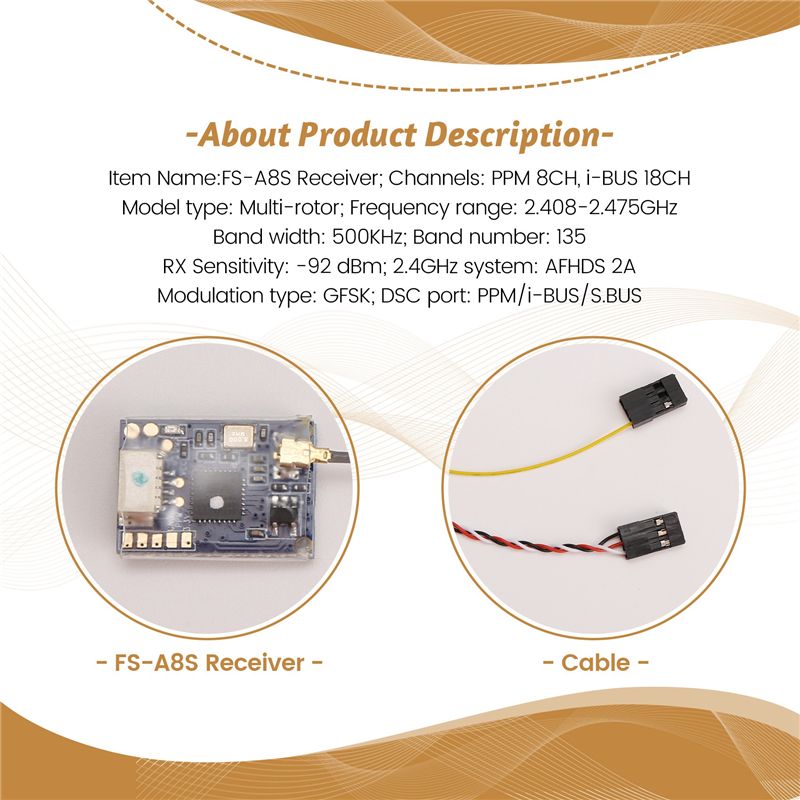 AS96 – Untuk FS-A8S 2.4G 8CH M - Receiver Sbus 8Ch ulasan dan harga